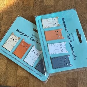 Rex London Magnetic Cat Bookmarks Set of 4.Book lovers. Cat lovers. Kawaii. Cute